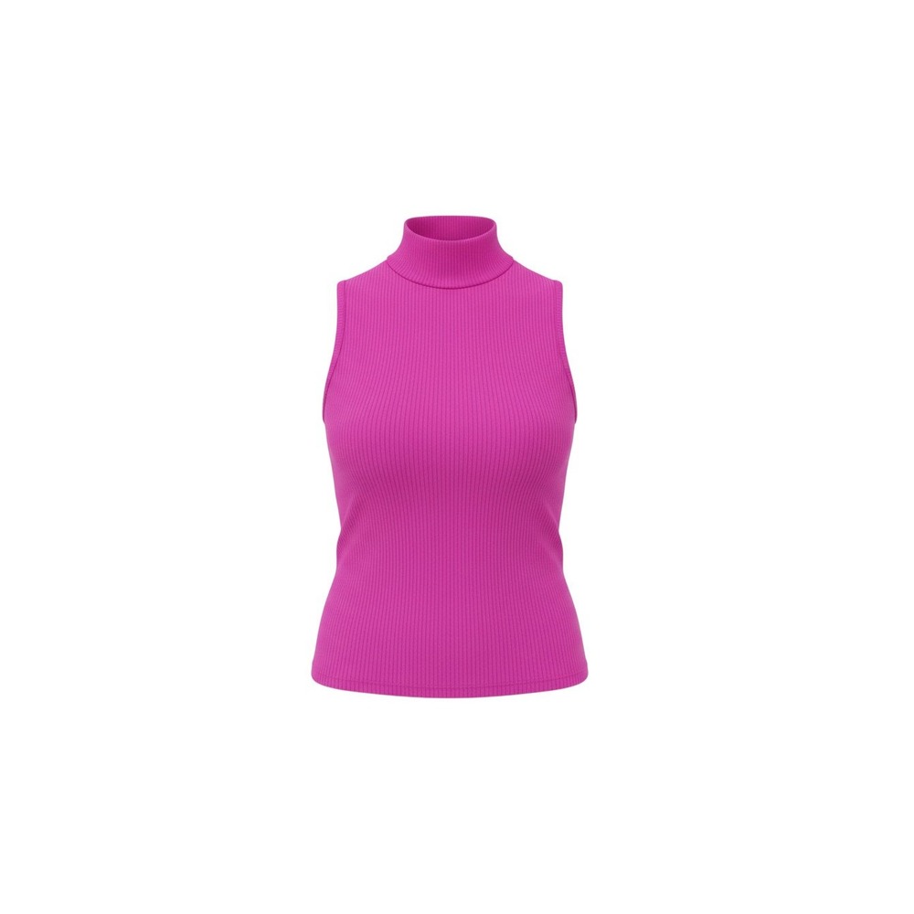 No Boundaries Mock Neck Top Juniors Small Pink Ribbed Sleeveless Tank